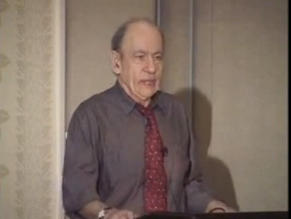 Barak Rosenshine em conferência no ano de 2002. Crédito: Reprodução.