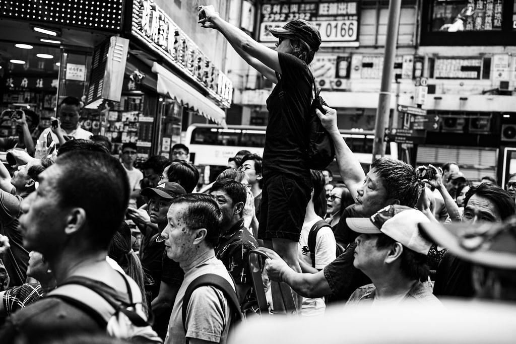 Protestos em Hong Kong tiveram o apoio de oito universidades. Crédito: Jonathan van Smit/CC Search.